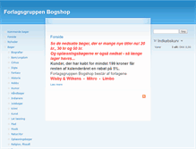 Tablet Screenshot of bogshop.dk
